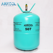 Gas refrigerante R507 con cilindro desechable 99.9% alta pureza